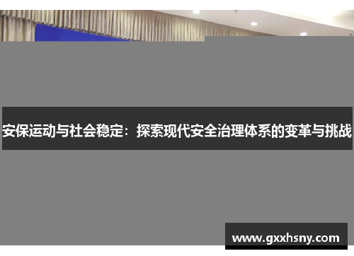 安保运动与社会稳定：探索现代安全治理体系的变革与挑战